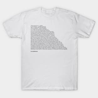 Carroll Bryant Quotes T-Shirt